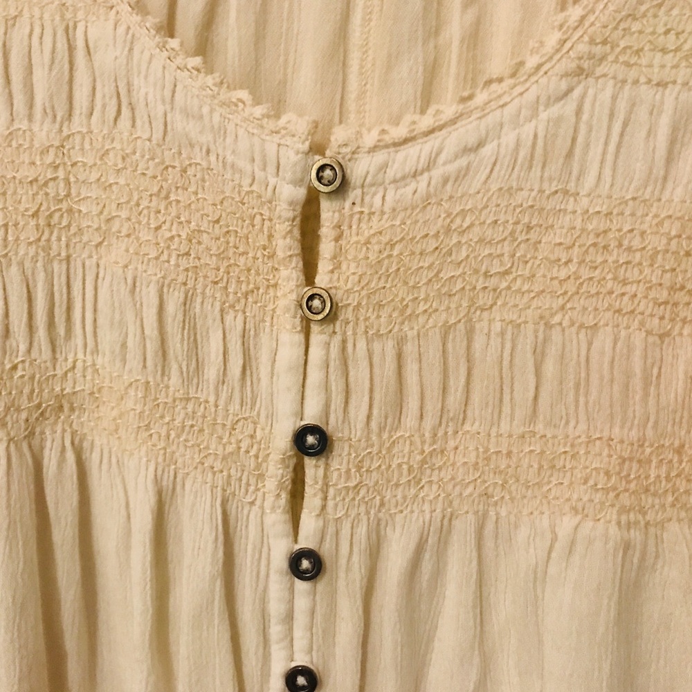 Free people white long sleeve shirt - Picture 5 of 7